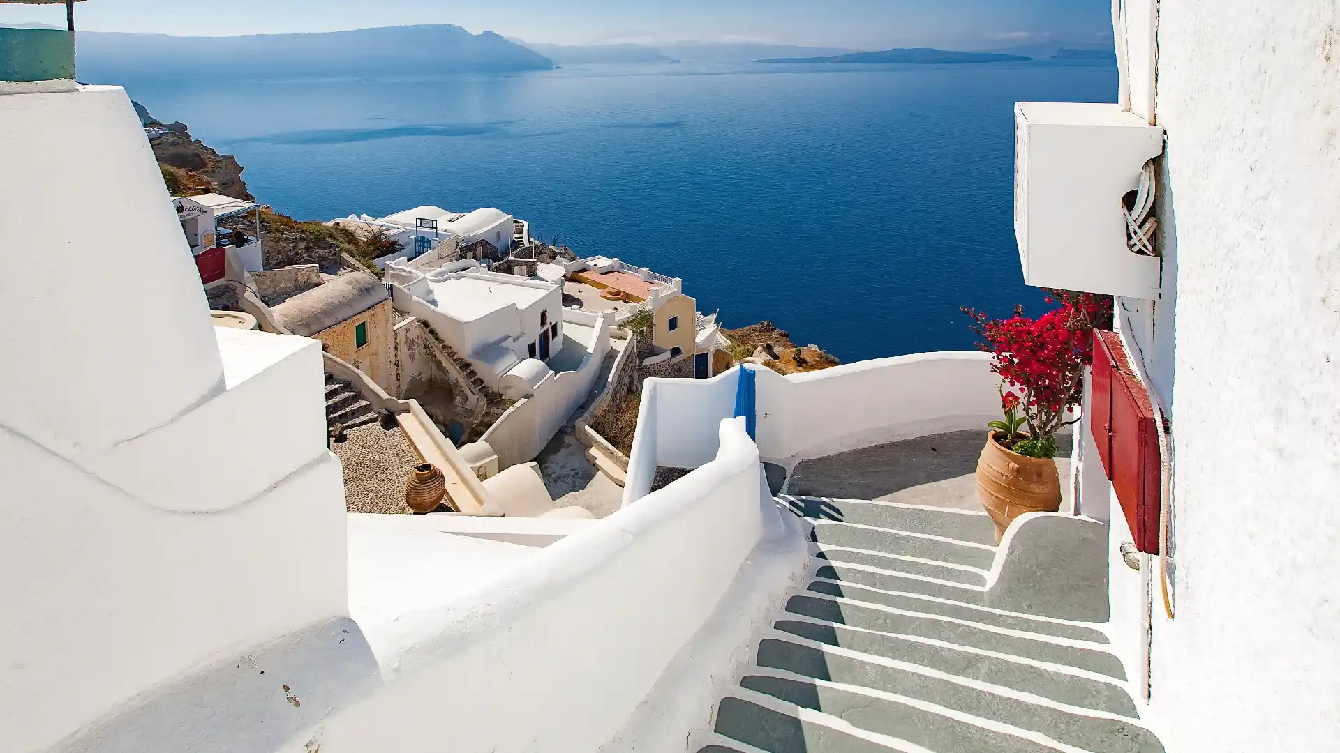 ギリシャエーゲ海の町並み