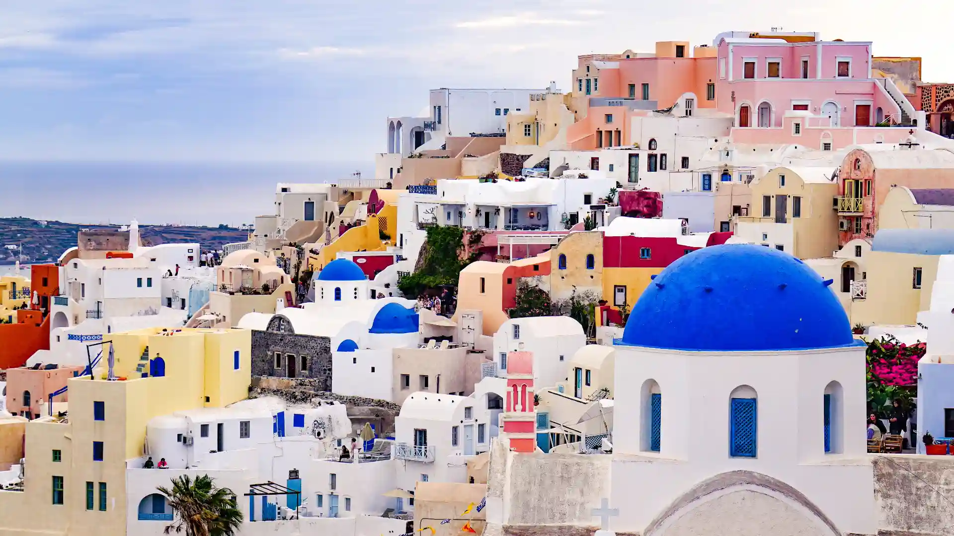 エーゲ海にある美しい町並み